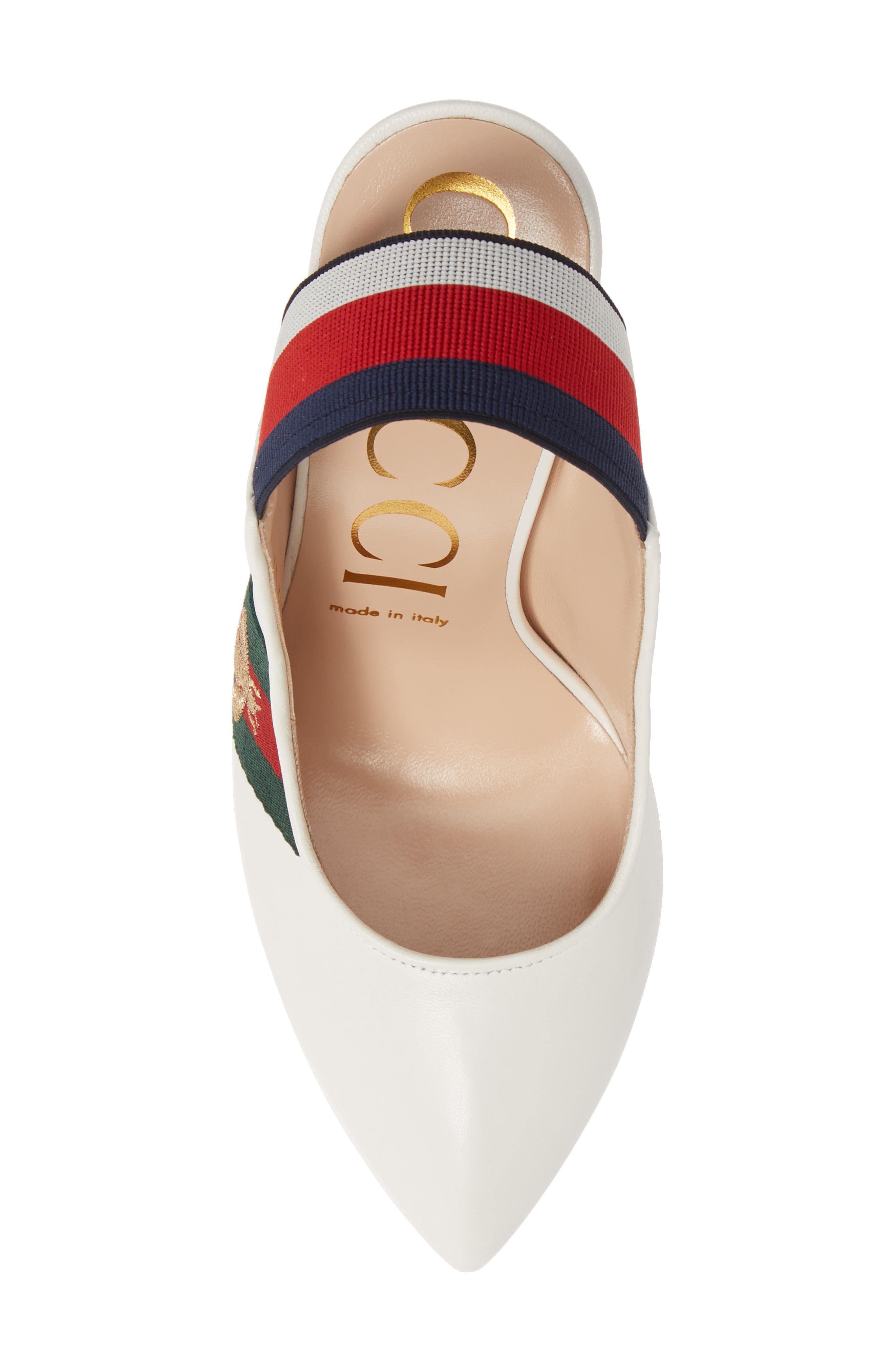 Gucci Sylvie Bee Slingback Pump, Alternate, color, 