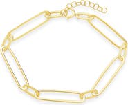 Sterling Forever Sterling Silver Large Link Bracelet