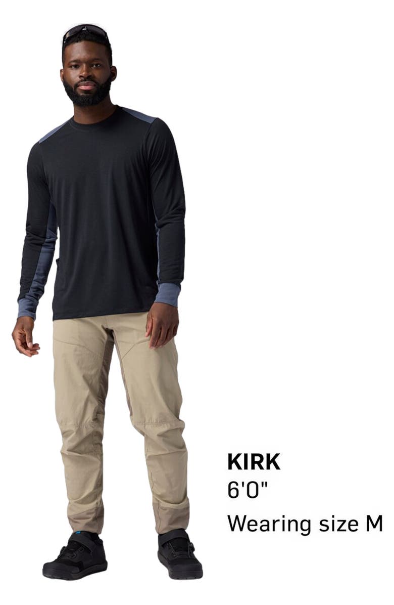 Backcountry Slickrock Drirelease Long-Sleeve Tech T-Shirt - Men's, Alternate, color, Black/Turbulence