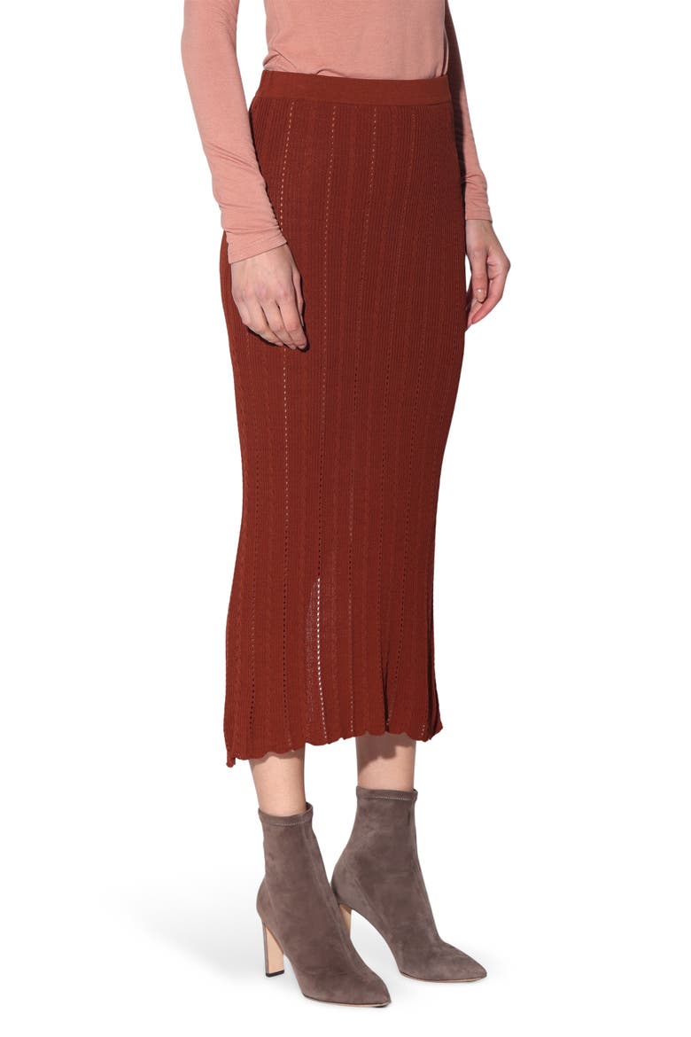 Posey Midi Skirt, Alternate, color, TERRACOTTA