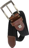 IZOD Stretch Braid with Full Grain Leather Tips