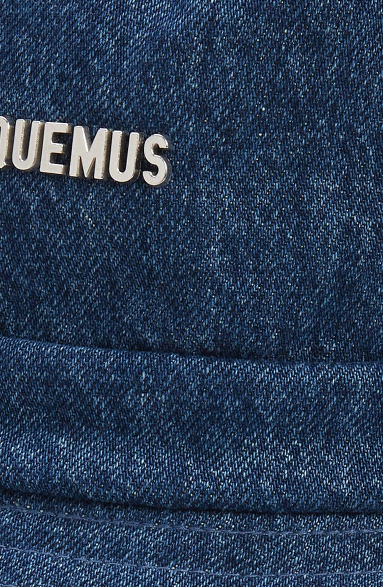 Jacquemus Le Bob Gadjo Denim Bucket Hat, Alternate, color, 