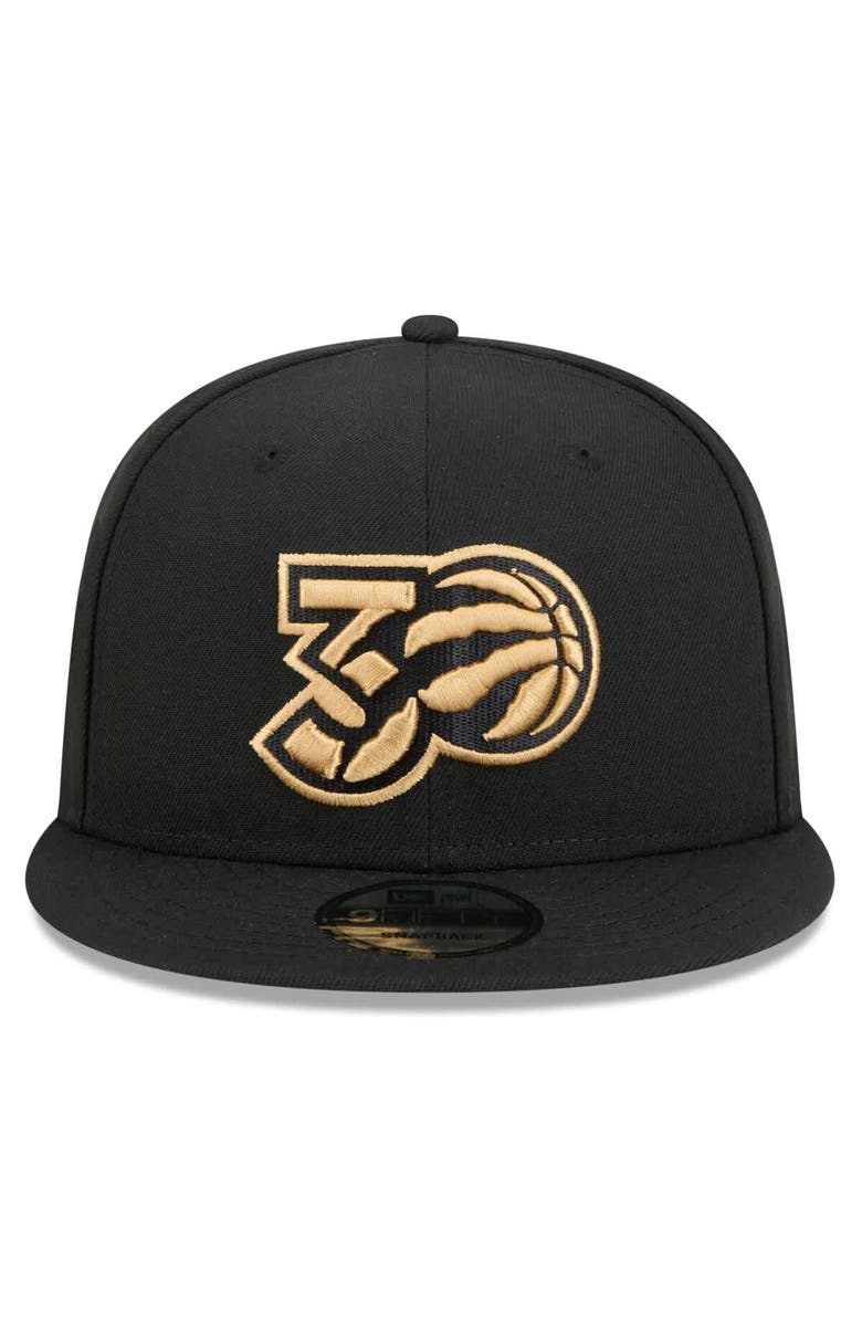 New Era Men's New Era  Black Toronto Raptors 2024/25 City Edition Alternate 9FIFTY Snapback Hat, Alternate, color, Black