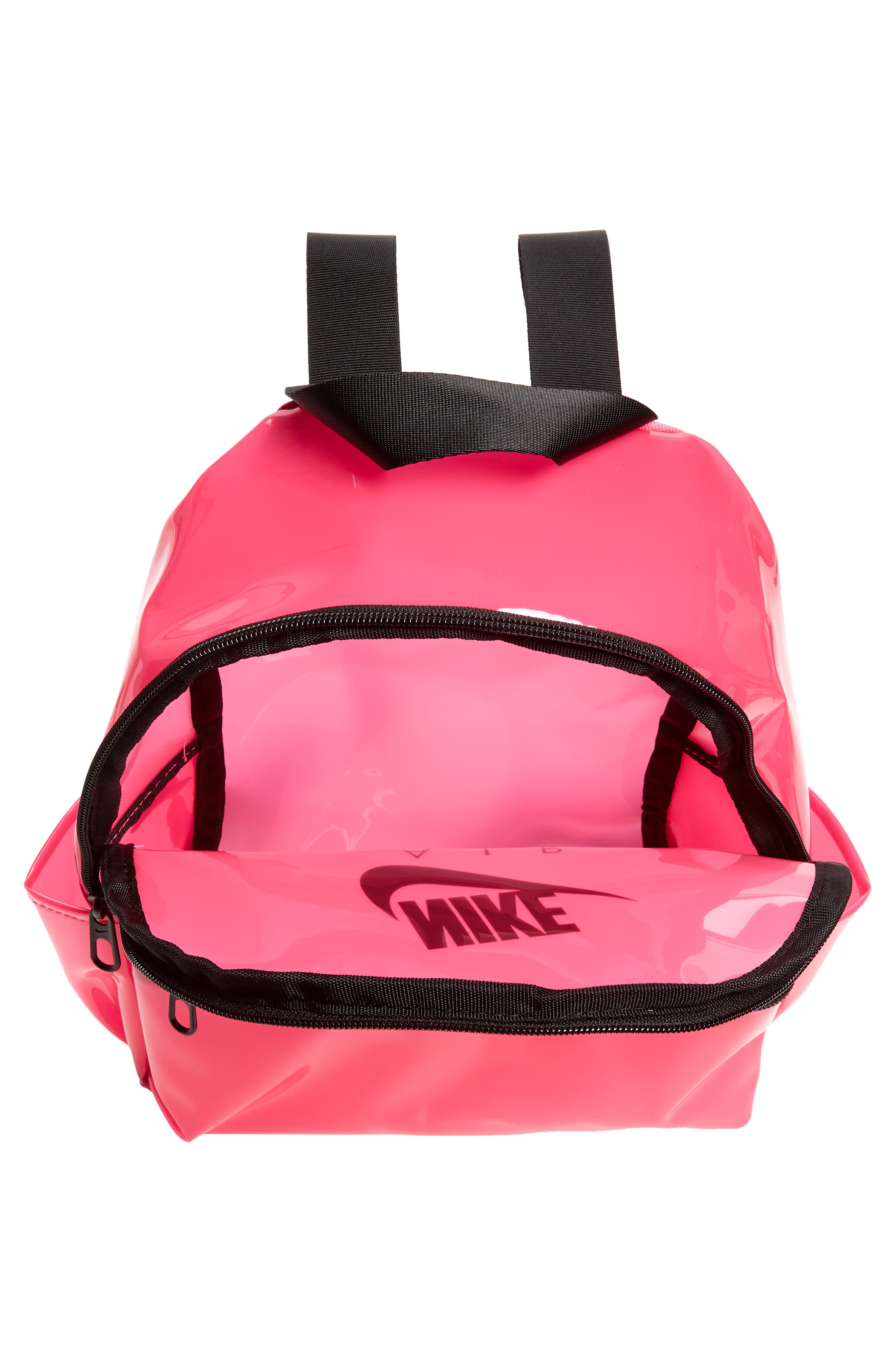 Mini JDI Clear Backpack, Alternate, color, CLEAR PINK BLAST/ BLACK