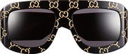 Gucci 59mm Shield Wrap Sunglasses