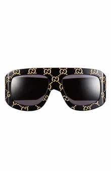Gucci 59mm Shield Wrap Sunglasses