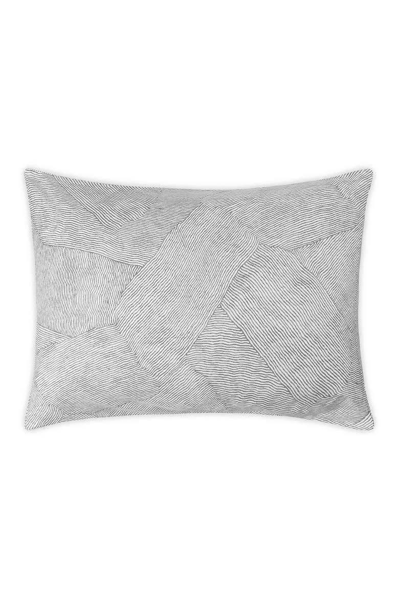 Burnett Print Pillow Sham, Main, color, NICKEL
