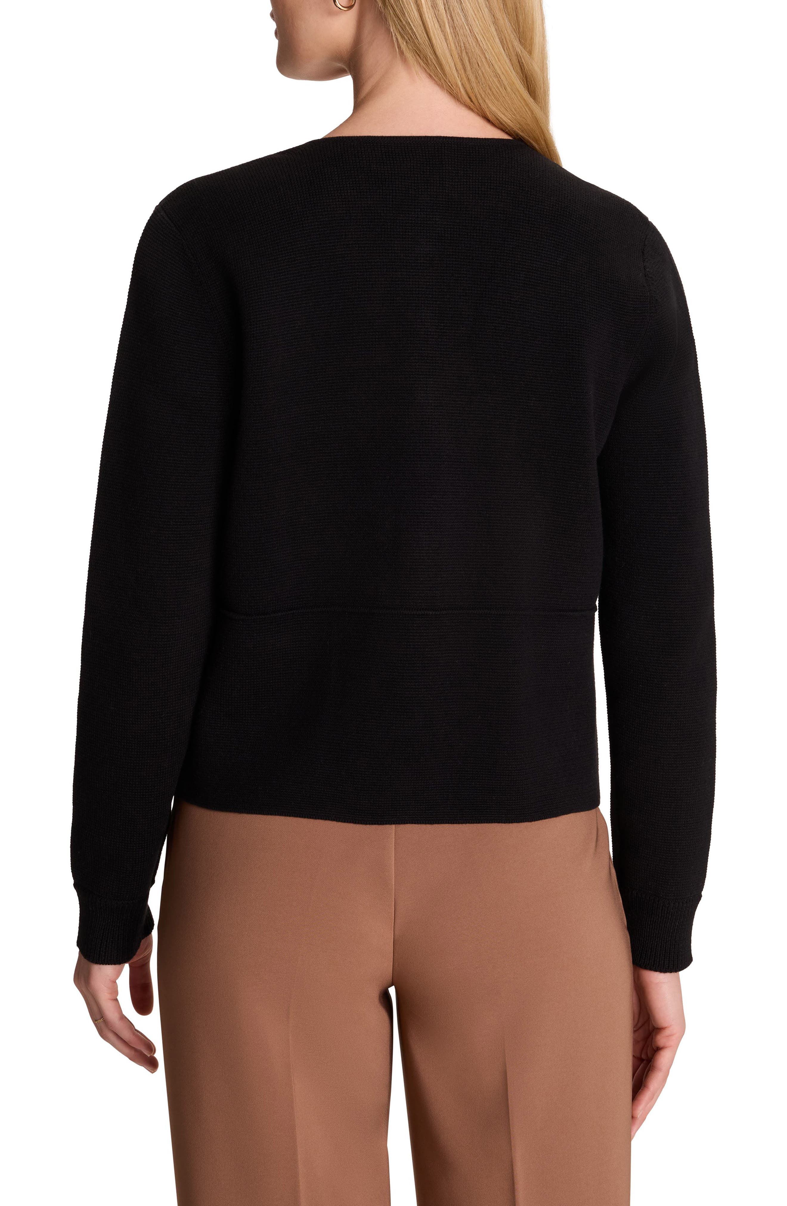 NIC+ZOE Collarless Knit Jacket (Women) | Nordstrom