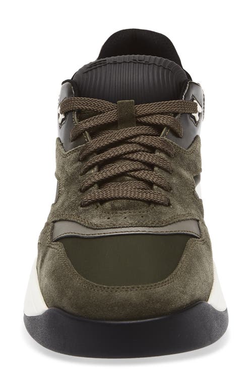 Santoni Hy-run Sneaker In Green