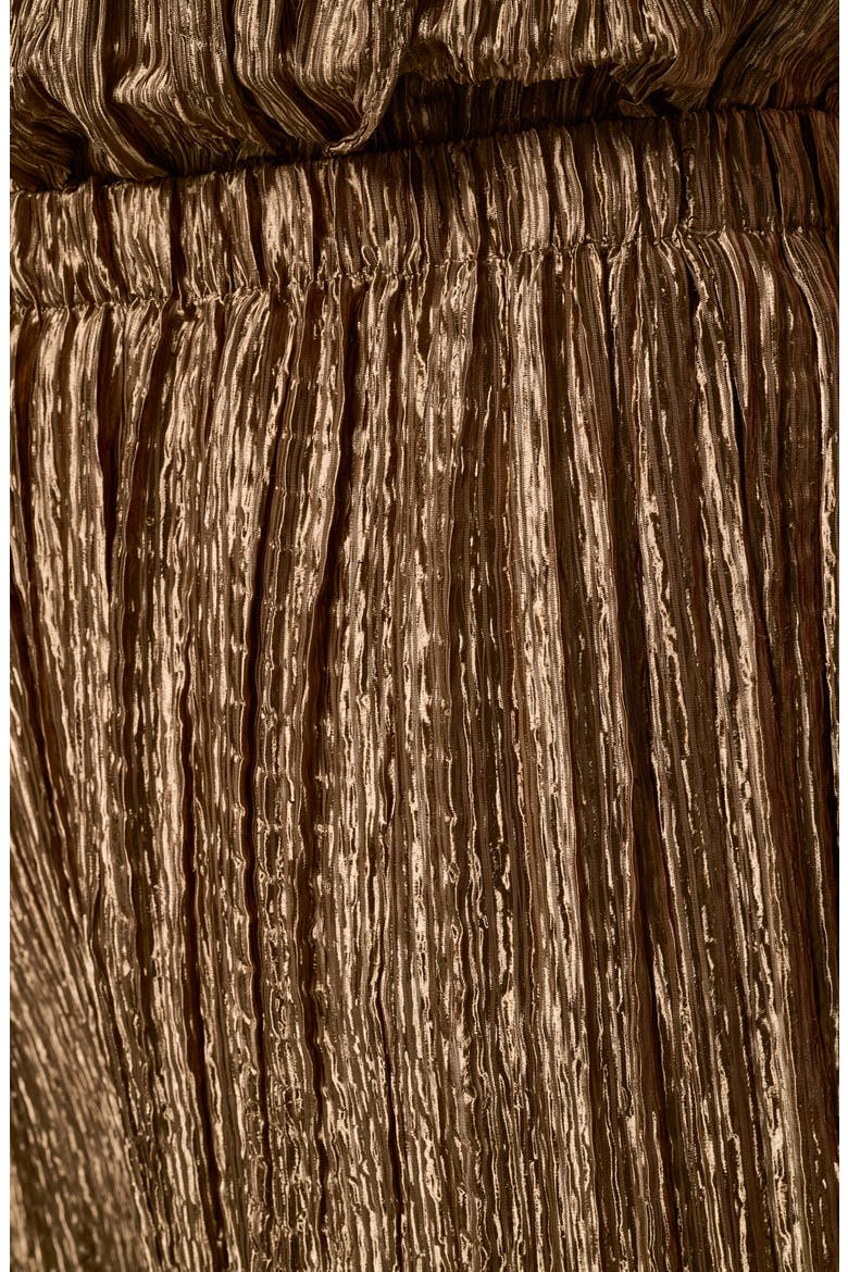 Pleated Wide Leg Pants, Alternate, color, GOLD