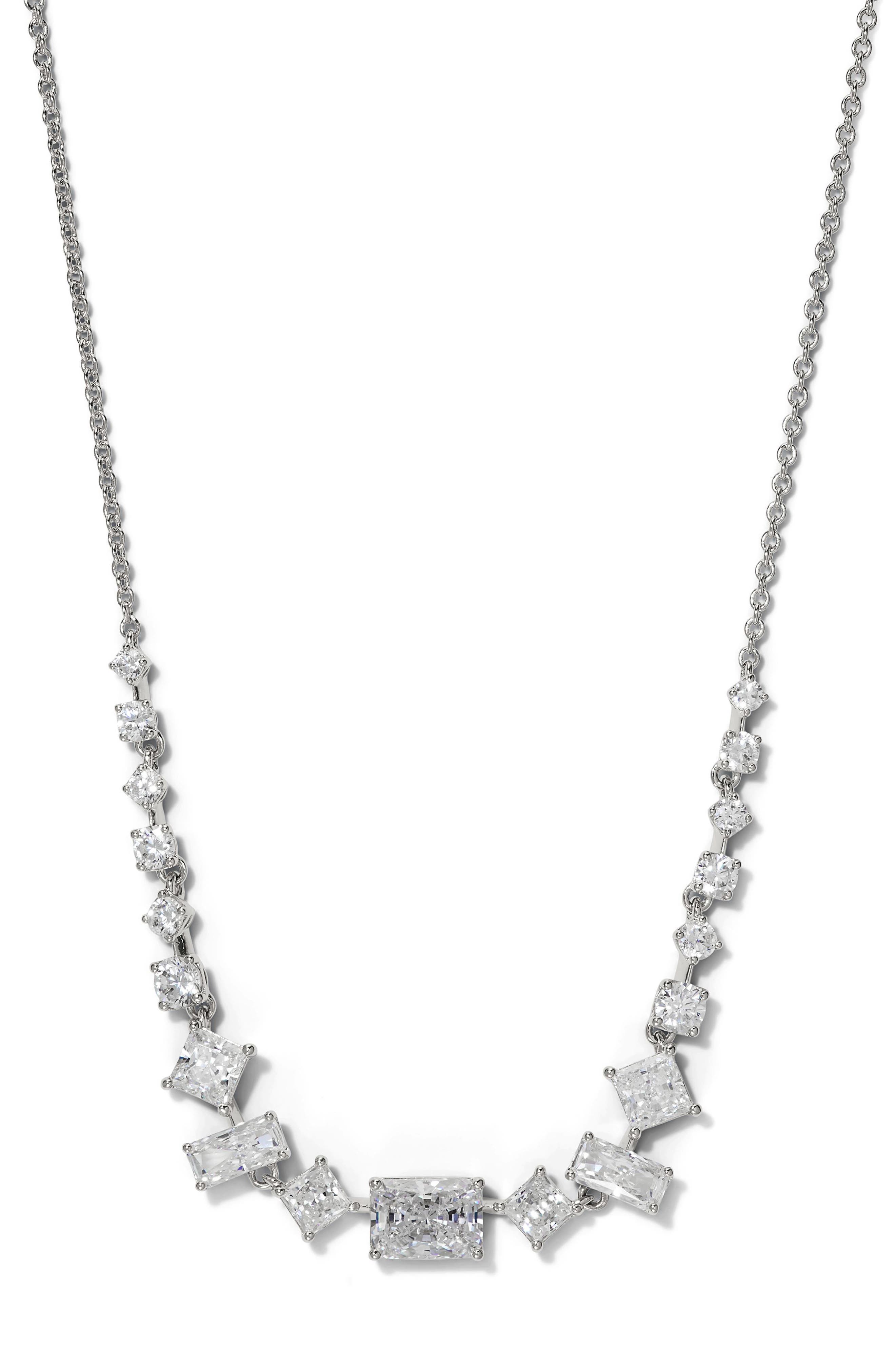 Nadri Cubic Zirconia Frontal Necklace