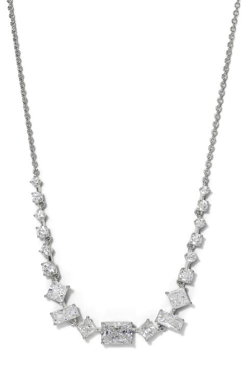 Cubic Zirconia Frontal Necklace