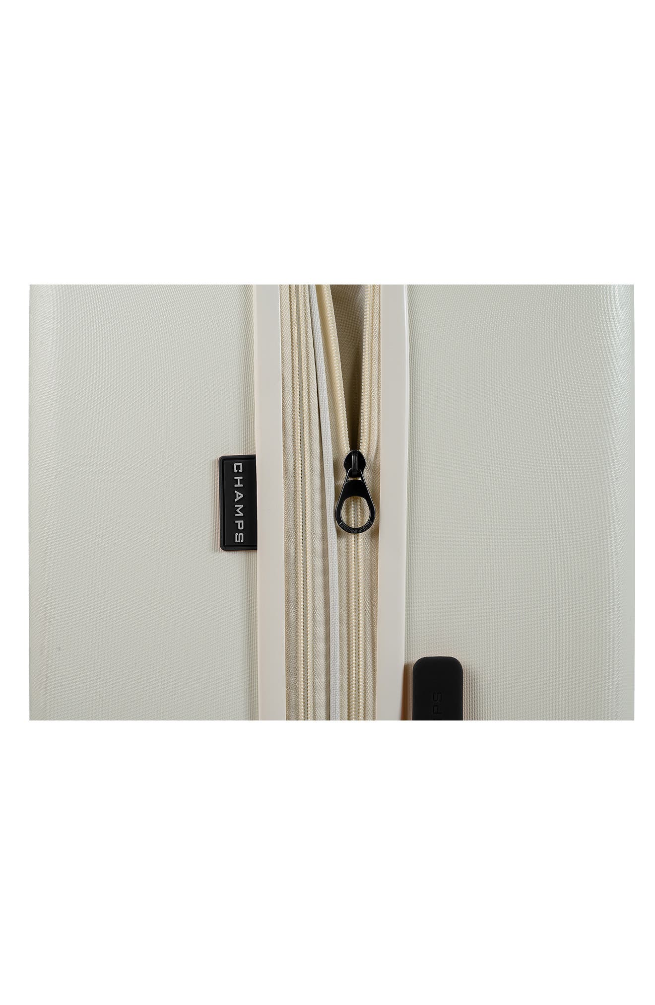 CHAMPS Vintage Muse 3-Piece Hardside Luggage Set, Alternate, color, Ivory/ Black