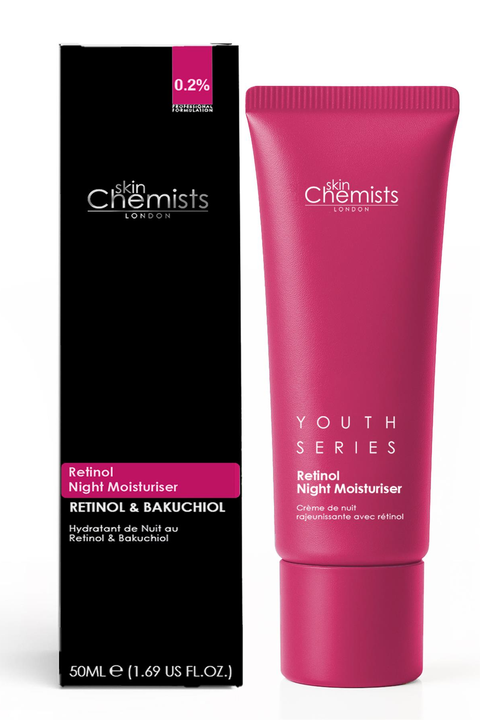 Retinol Bakuchiol Anti-Ageing Night Moisturiser 50ml for Fine Lines, Wrinkles, Firmness & Radiance
