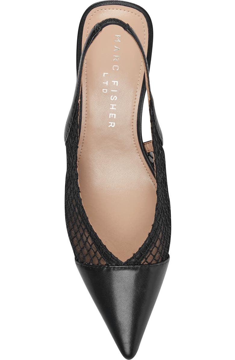 Marc Fisher LTD Gipsi Pointed Toe Slingback Pump, Alternate, color, Black