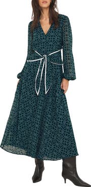 MINT VELVET Print Tie Maxi Dress