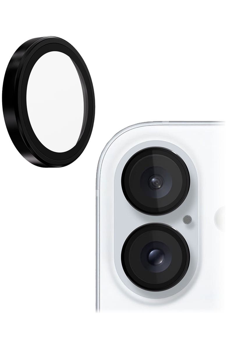 Gadget Guard Camera Lens Protector for Apple iPhone 16 / iPhone 16 Plus, Alternate, color, Black