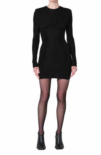 Abbi Ruched Long Sleeve Minidress