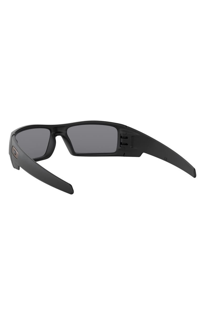Oakley Gascan<sup>®</sup> 60mm Polarized Rectangular Sunglasses, Alternate, color, Black
