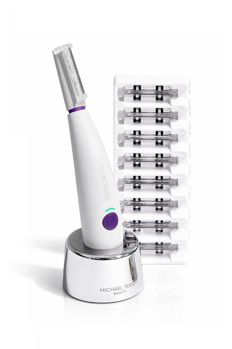 Sonicsmooth At-home Sonic Dermaplaning System, Main, color, Reflects all light fully.