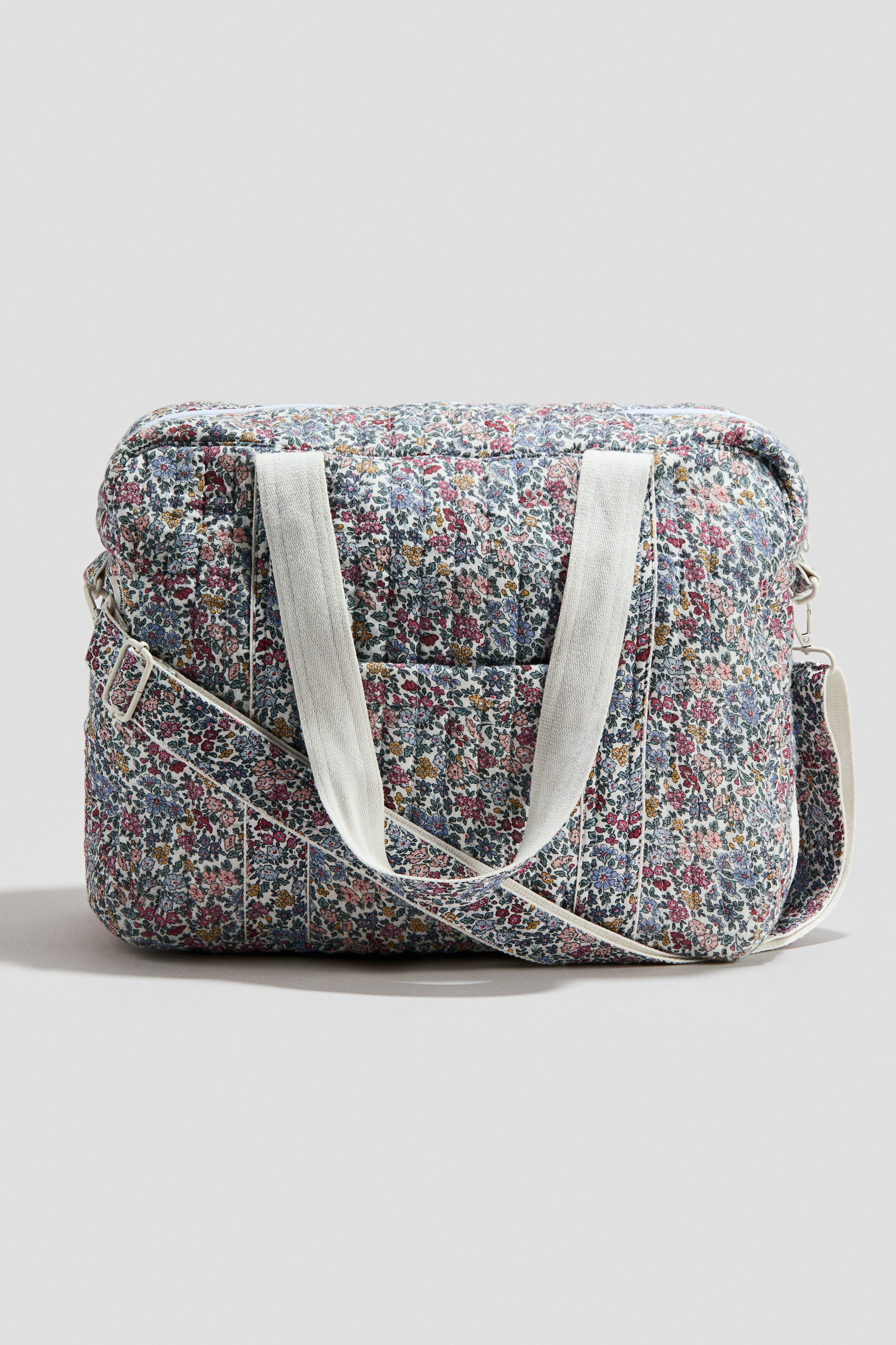 H&M 3-piece Padded Changing-bag Set, Alternate, color, Light Blue/Floral