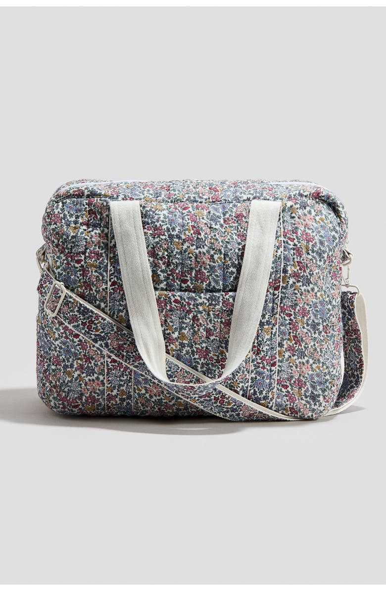 H&M 3-piece Padded Changing-bag Set, Alternate, color, Light Blue/Floral