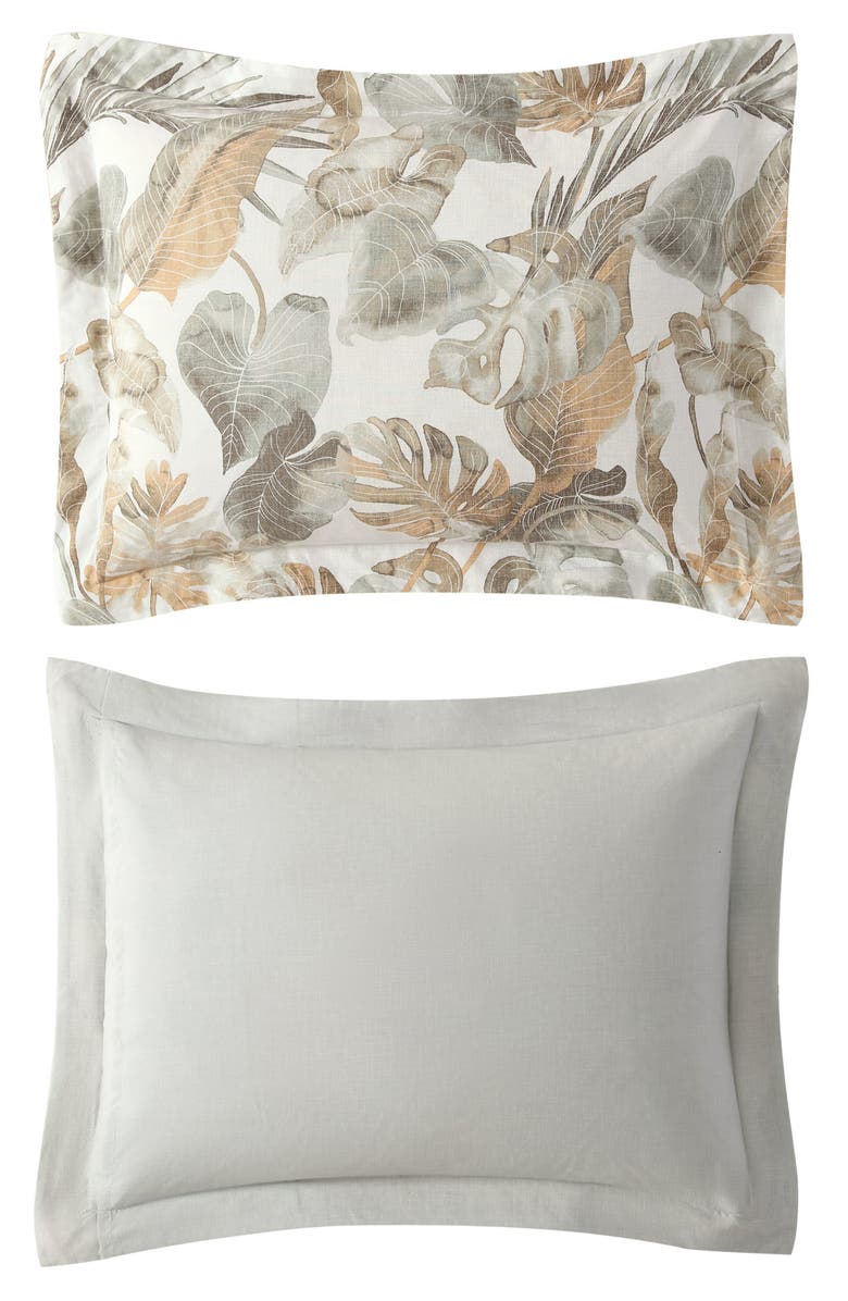 Tommy Bahama Raw Coast Cotton Duvet Set, Alternate, color, Green/ Gold