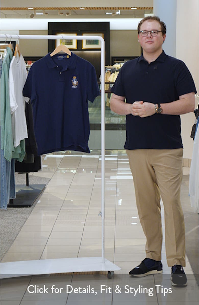 Polo Bear Slim Fit Cotton Mesh Polo, sales video thumbnail
