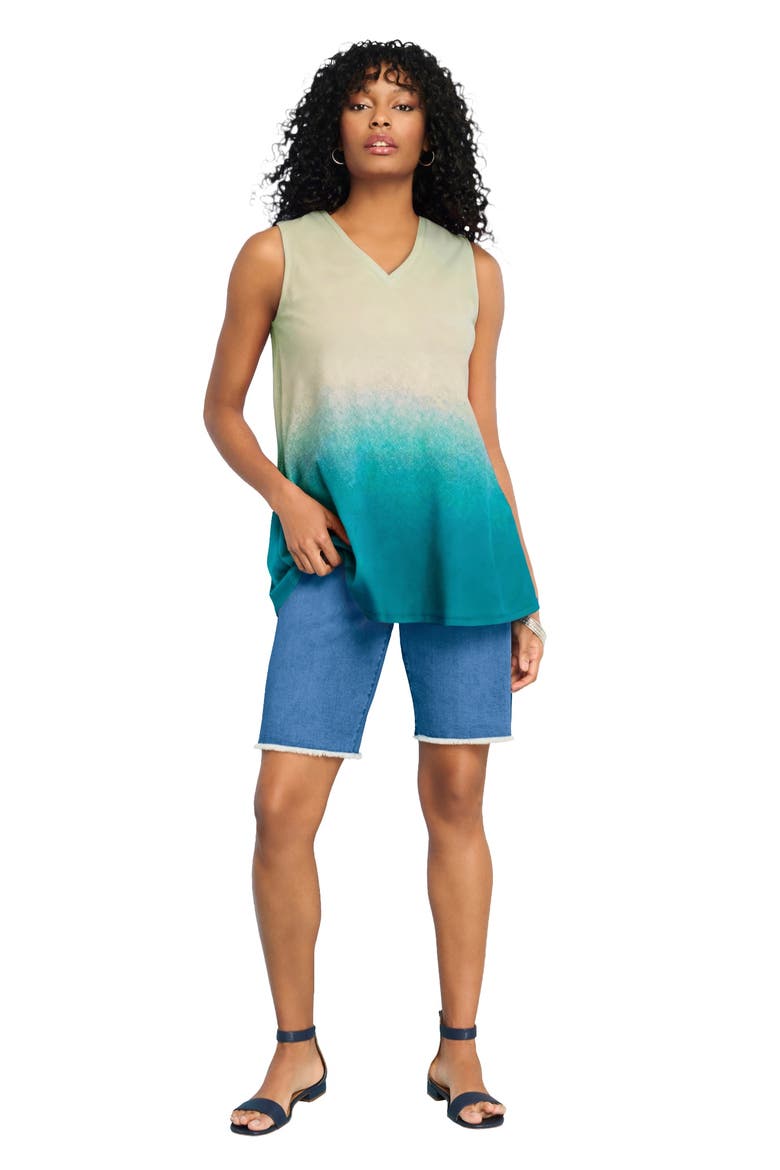 American Ombré Swing Tank, Main, color, DEEP TEAL OMBRE