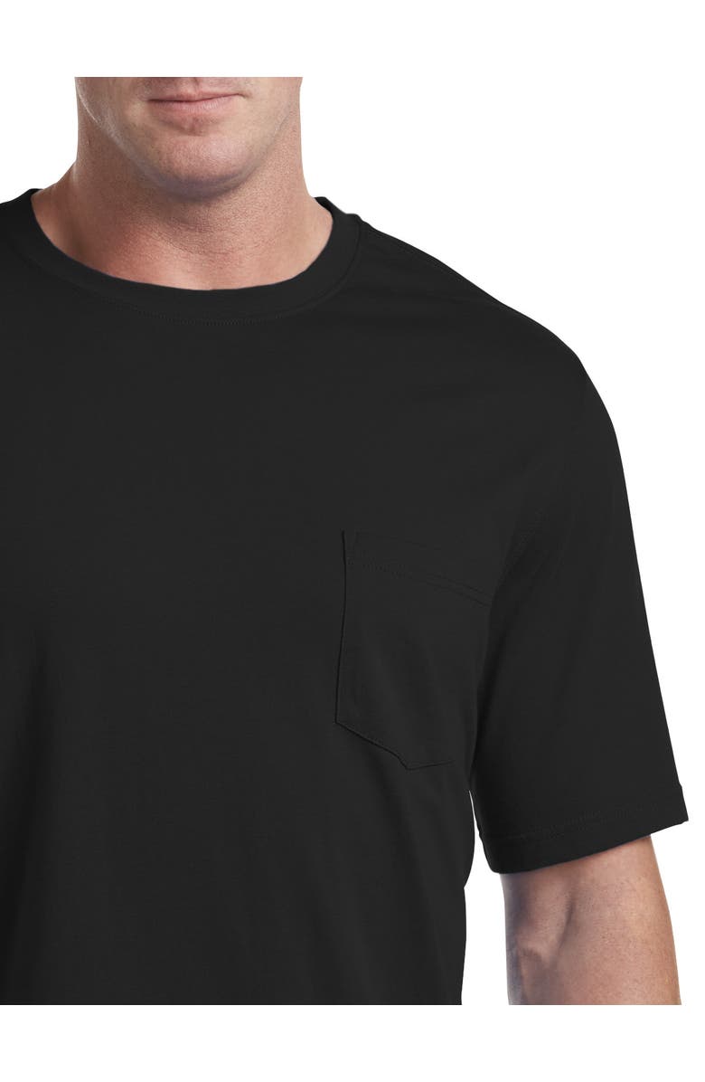Harbor Bay by DXL Big & Tall Moisture-Wicking Pocket T-Shirt, Alternate, color, Black