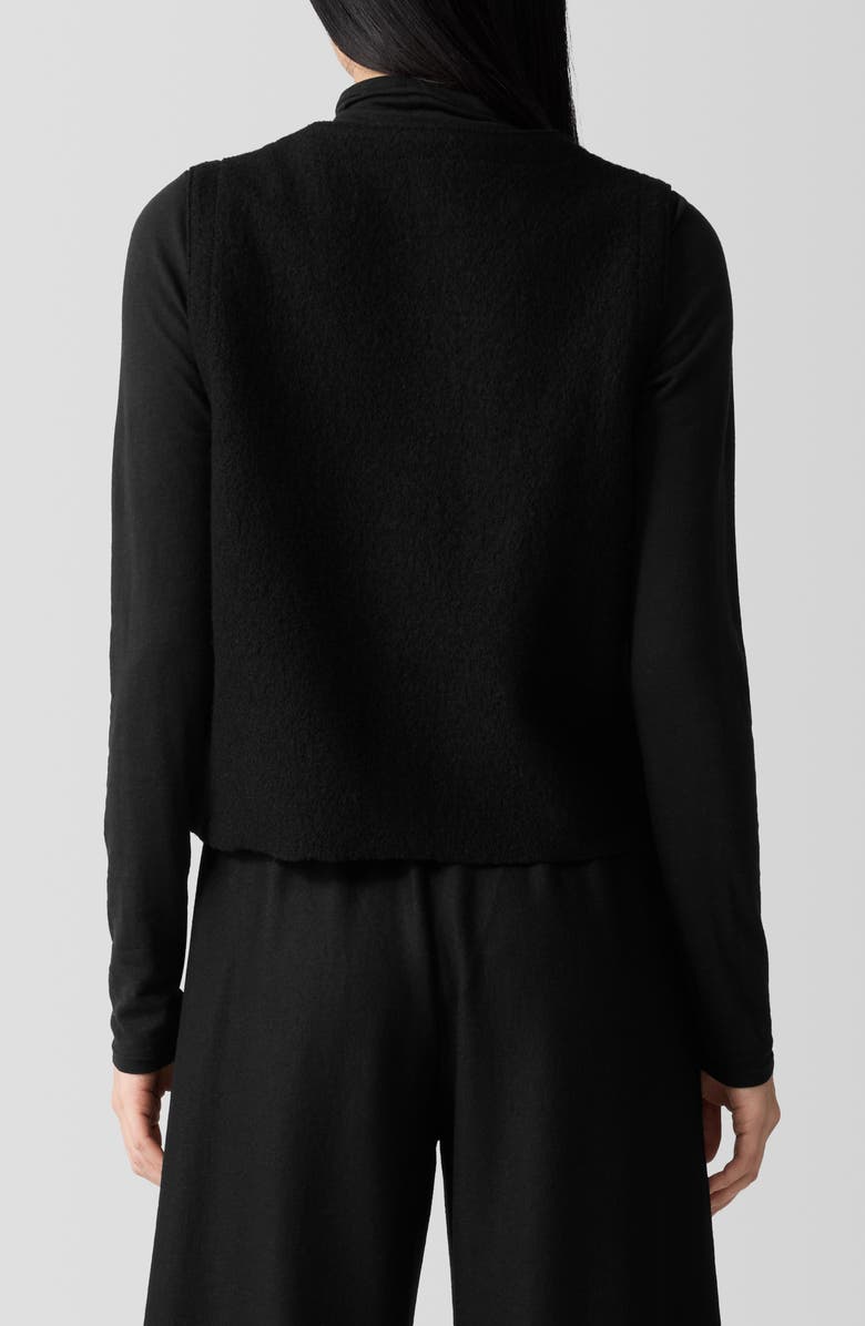 Eileen Fisher Button Front Wool Vest, Alternate, color,
