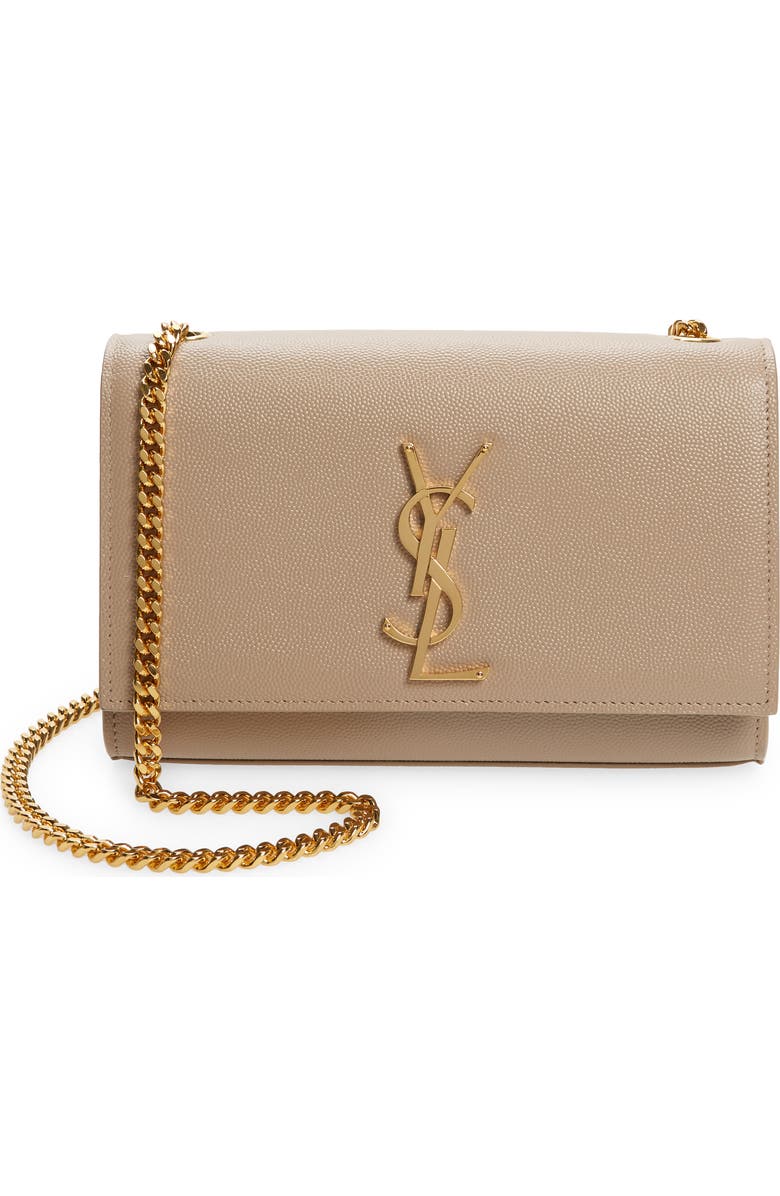 Saint Laurent Small Kate Leather Shoulder Bag, Main, color,