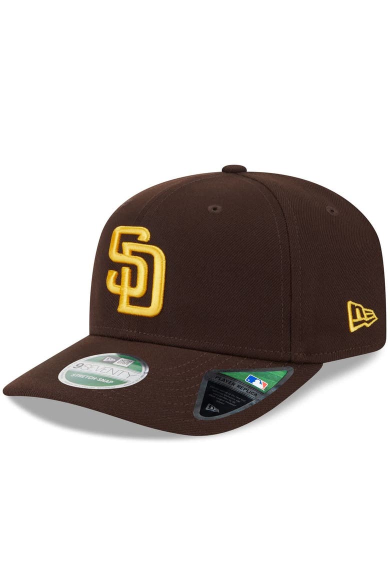 Men's New Era  Brown San Diego Padres Player Replica 9SEVENTY Adjustable Hat, Main, color, Brown
