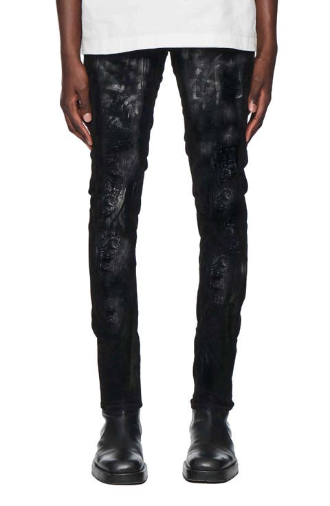 Silver Screen Foil Skinny Jeans