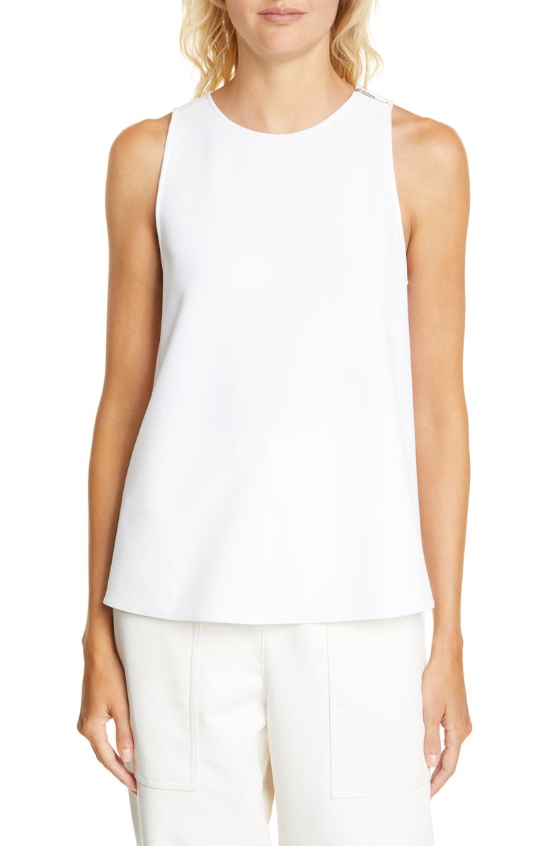 Tibi Twist Back Crepe Tank, Main, color,