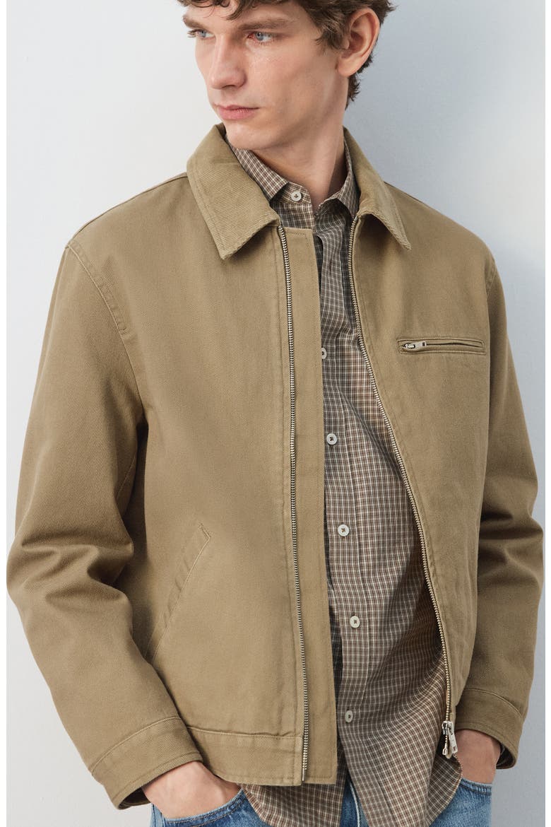 Cotton Corduroy Jacket, Alternate, color, BEIGE