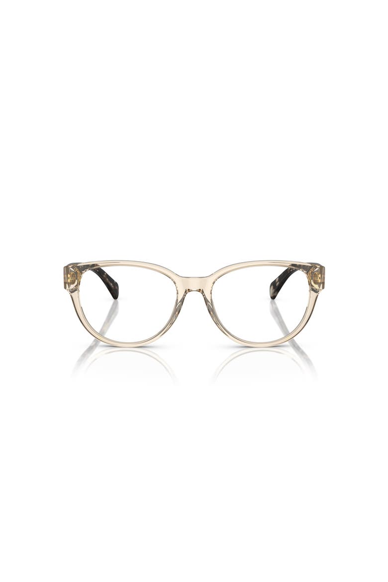 52mm Oval optical glasses, Alternate, color, Brown