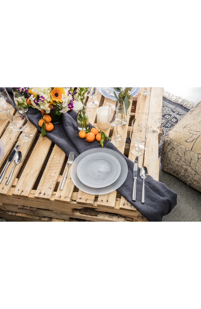 Fortessa La Jolla Set of 4 Glass Dinner Plates, Alternate, color,