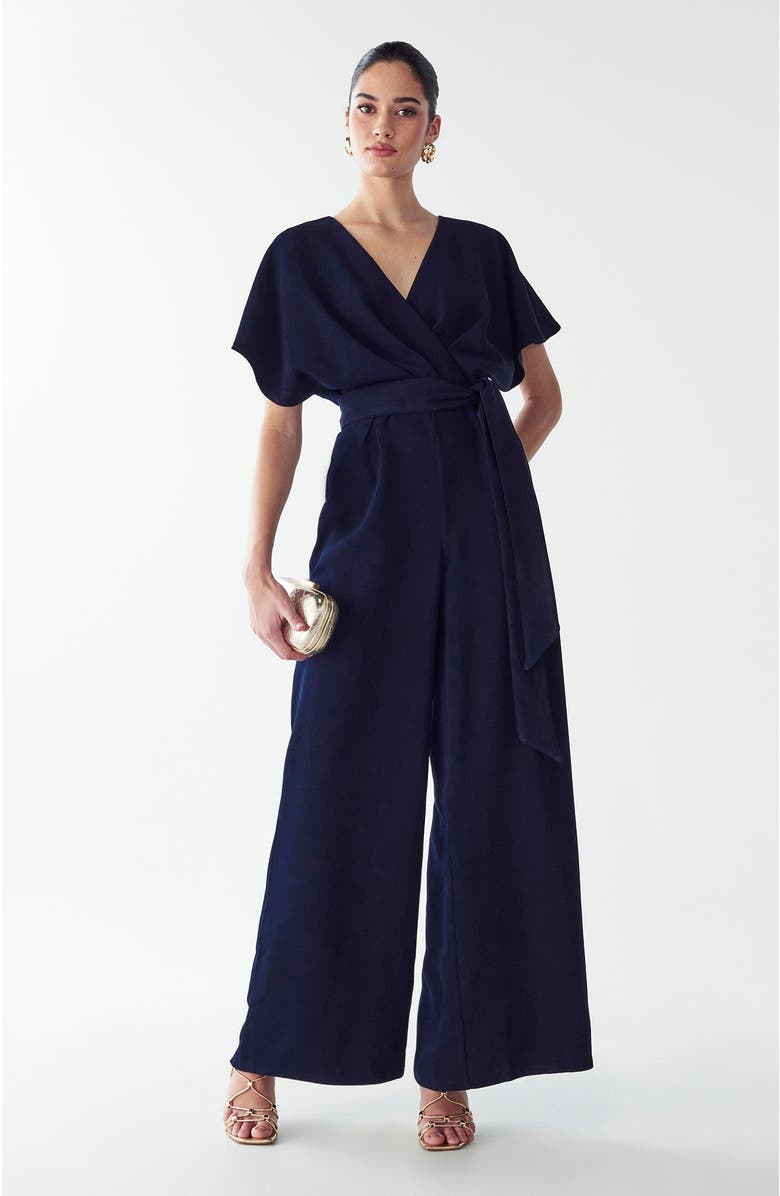 BWLDR Shana Jumpsuit, Alternate, color, Navy Blue