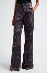 L'AGENCE Pilar Wide Leg Velvet Pants