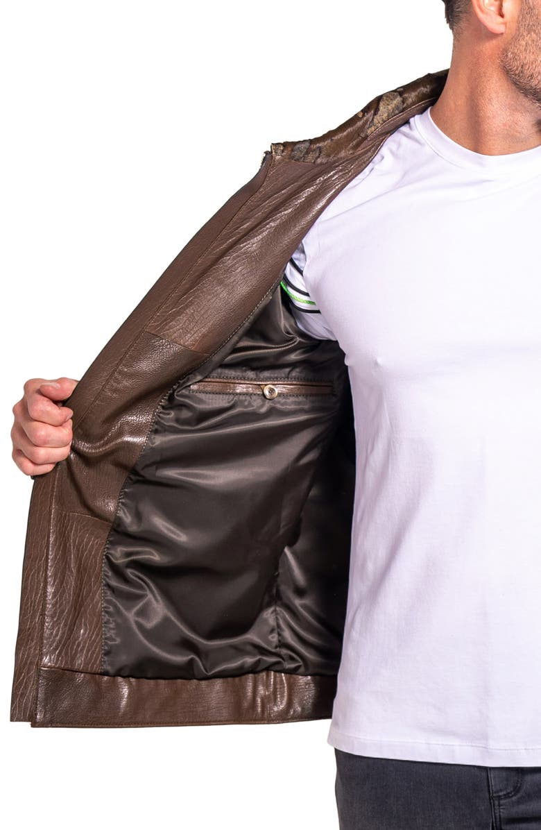 Maceoo Ascension 0022 Leather 
Genuine Calf Hair Jacket, Alternate, color, 