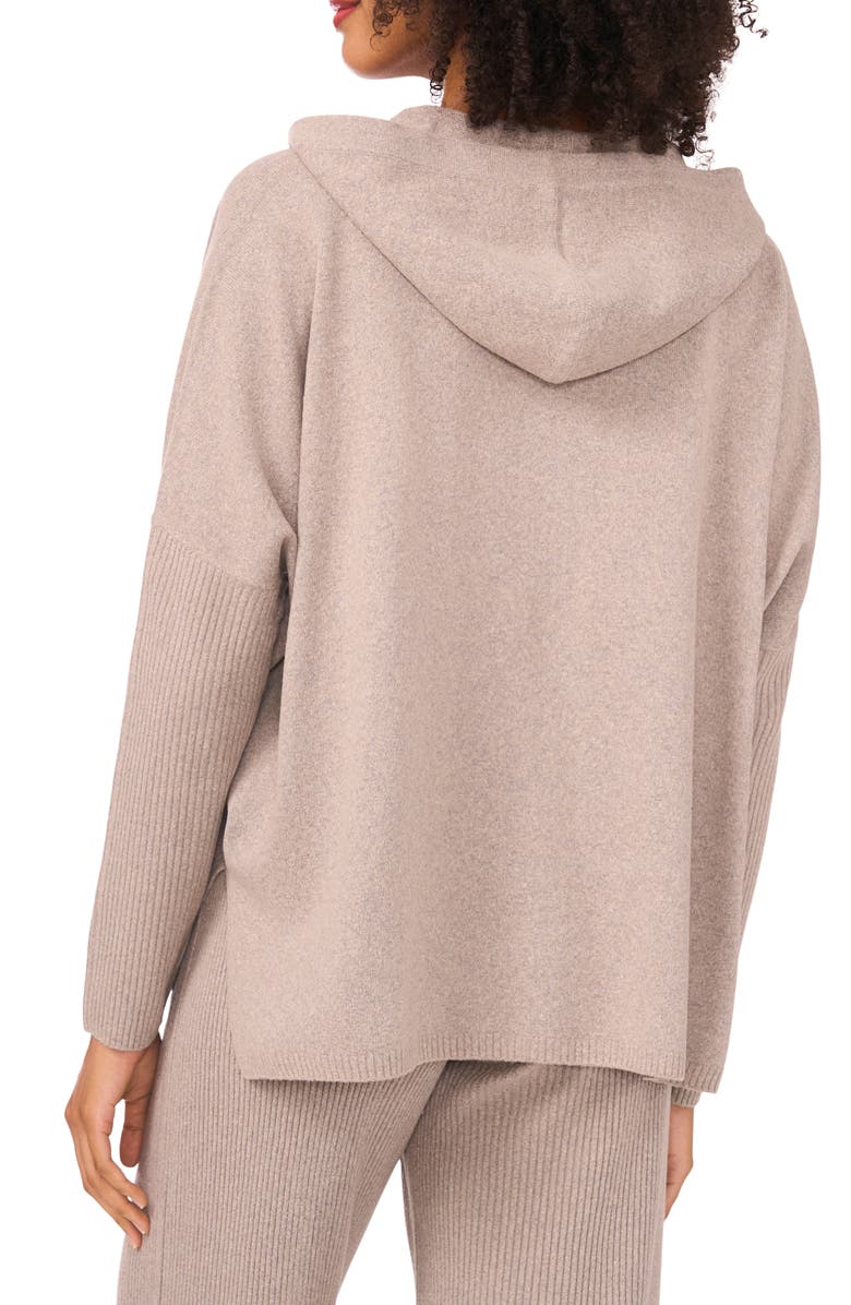 Halogen<sup>®</sup> Rib Knit Hoodie, Alternate, color, Hemp