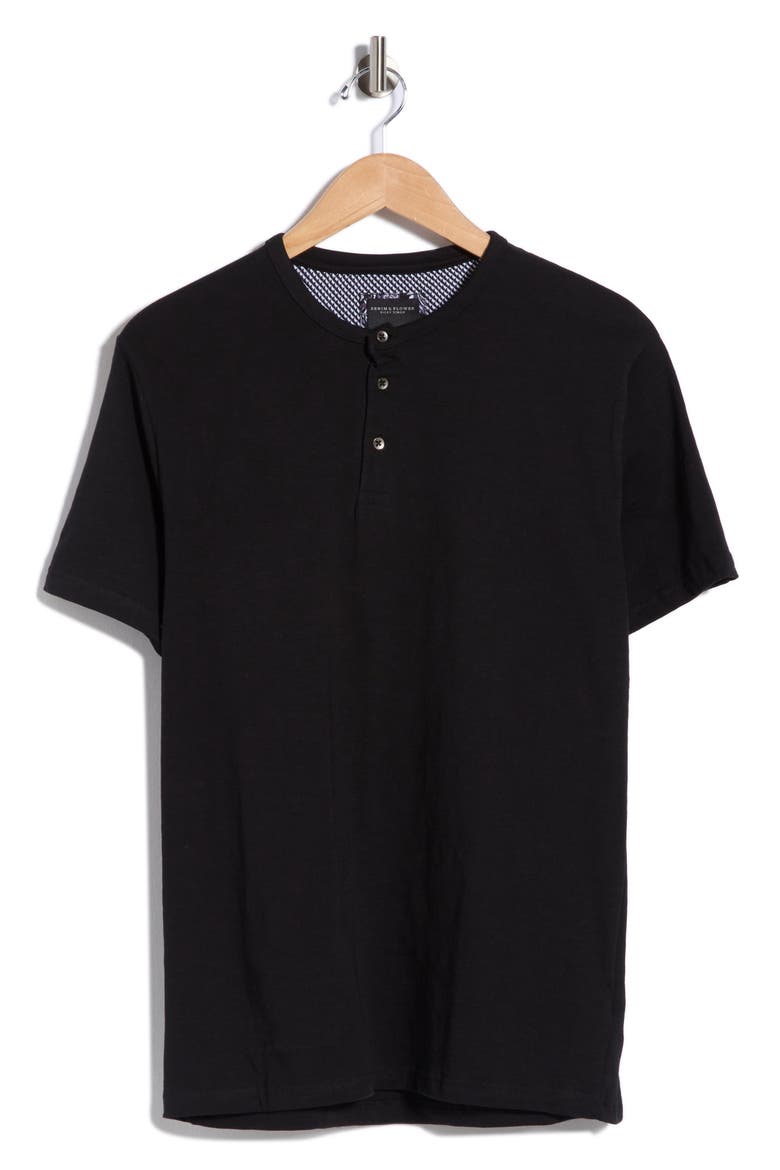 Henley Short Sleeve T-Shirt, Alternate, color, BLACK