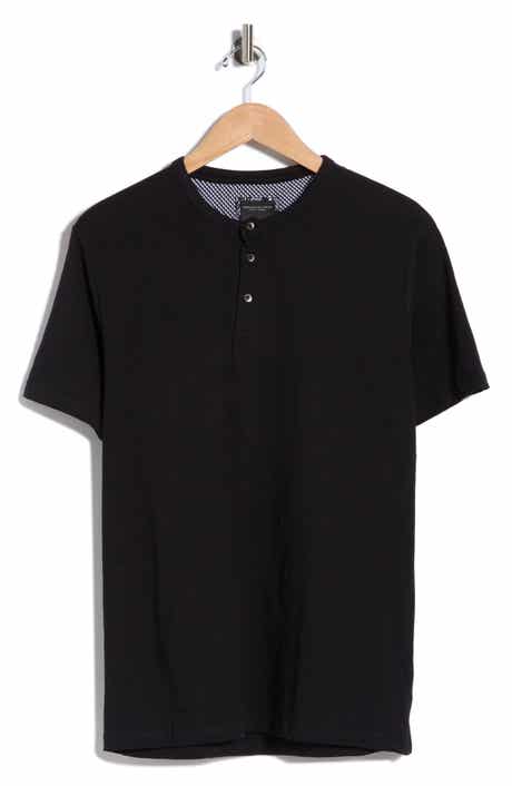 DENIM AND FLOWER Henley Short Sleeve T-Shirt