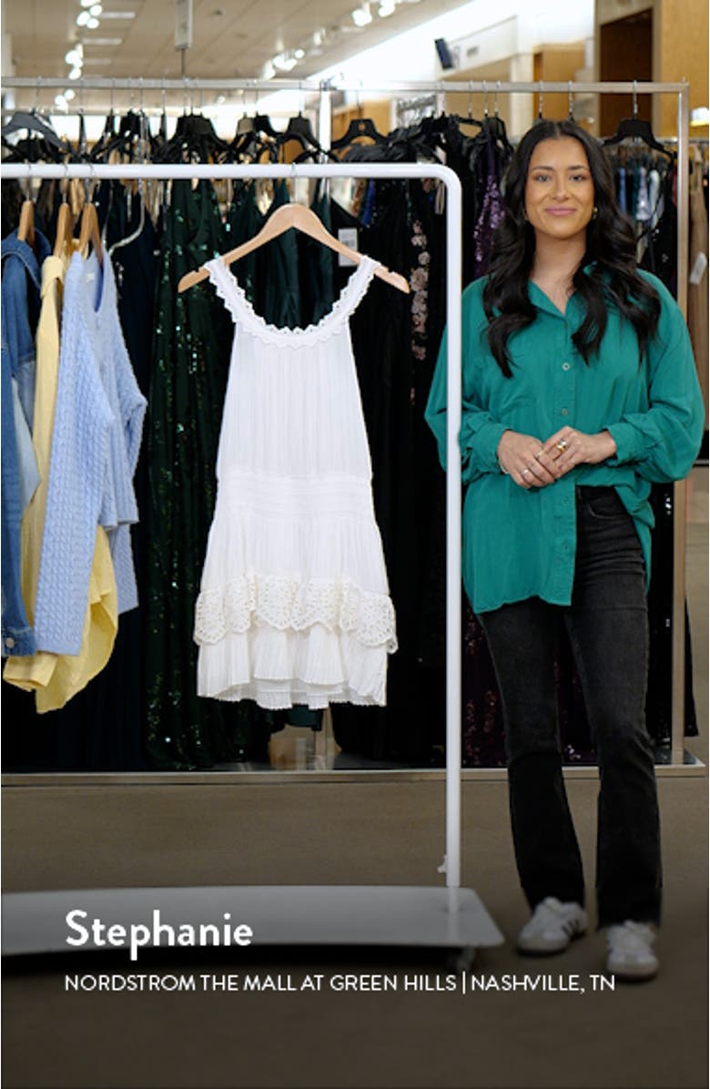 Carla Lace Sleeveless Minidress, sales video thumbnail