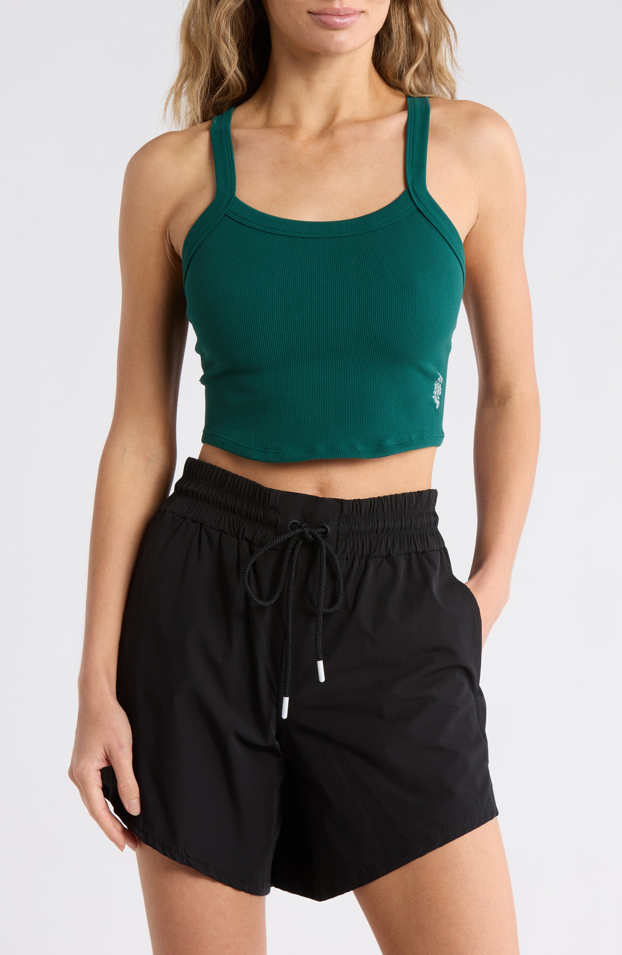 Free People FP Movement All Clear Rib Crop Camisole