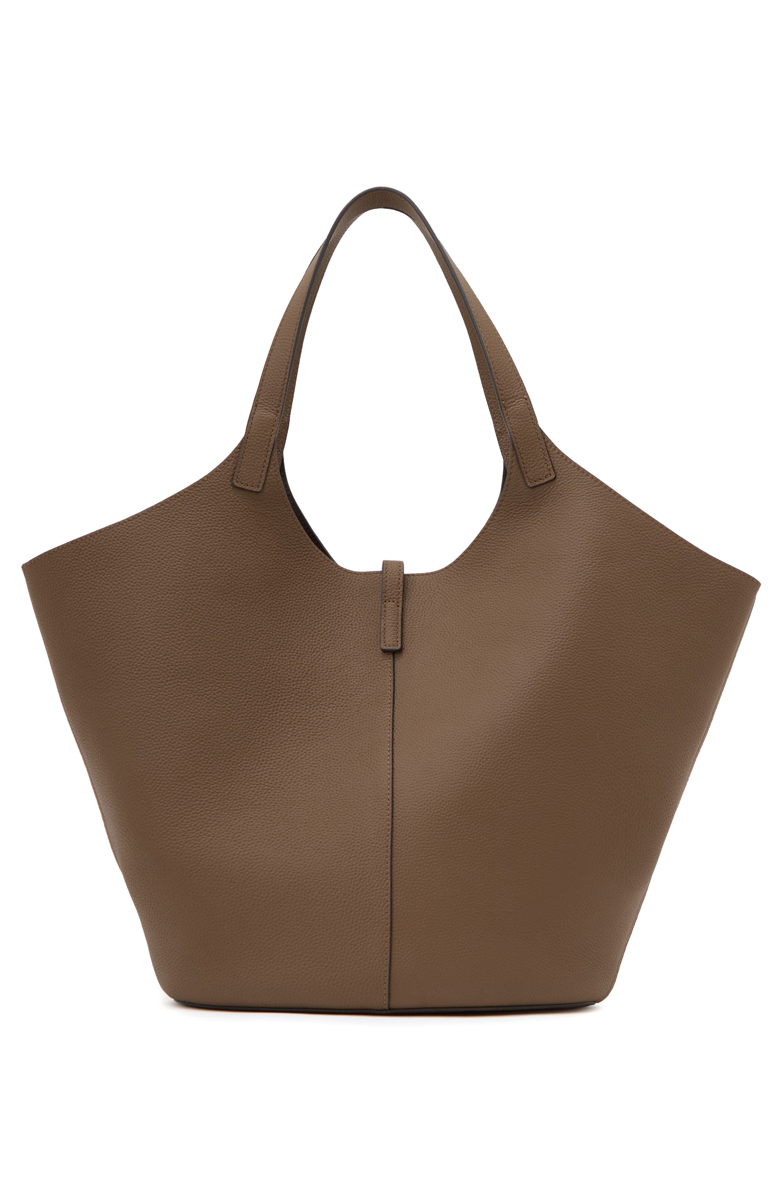 Reiss Lyra Leather & Suede Tote, Alternate, color, Tan