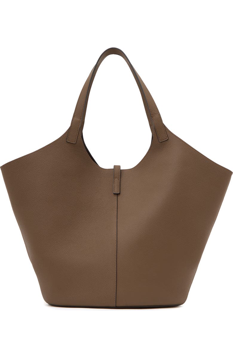 Reiss Lyra Leather & Suede Tote, Alternate, color, Tan