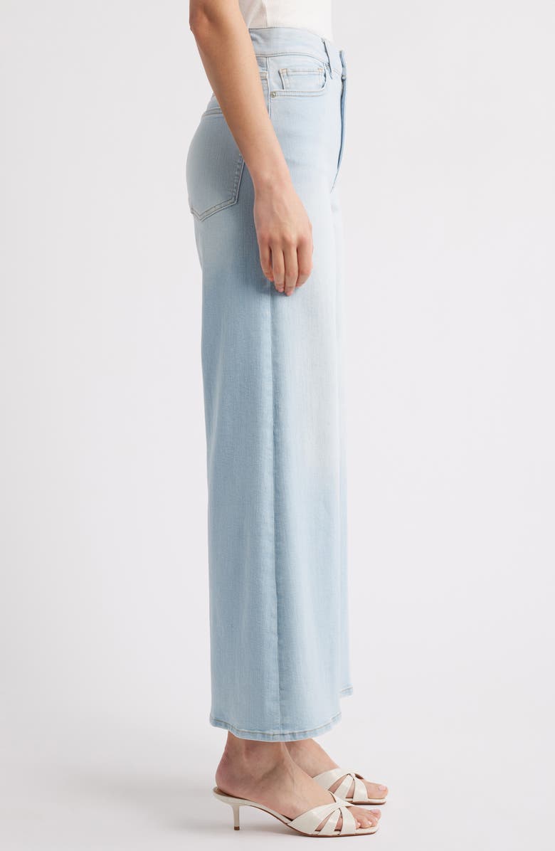 FRAME Le Palazzo High Waist Crop Wide Leg Jeans, Alternate, color, Float