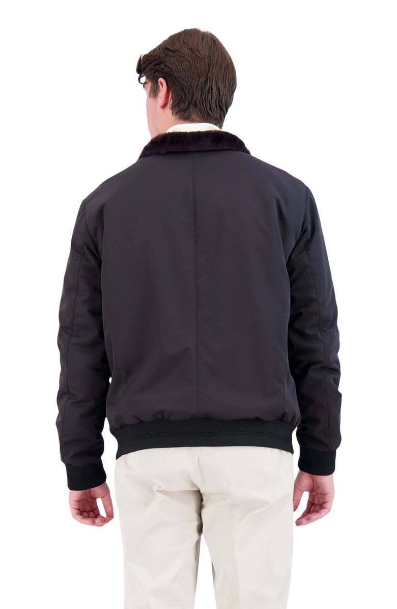 GORSKI Shearling Lamb Zip Jacket, Alternate, color, Black